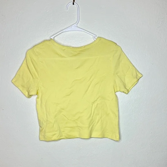 Yellow Skateboarding Crop Top - Picture 2 of 2